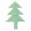 Vianočná sklenená ozdoba stromček  pastelovo zelený