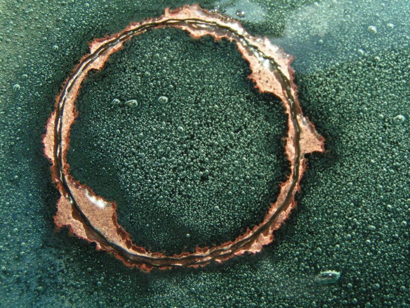 Miska szklana turkusowa LUNA - owalna