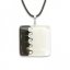 Glass pendant square black and white LENORE P1711