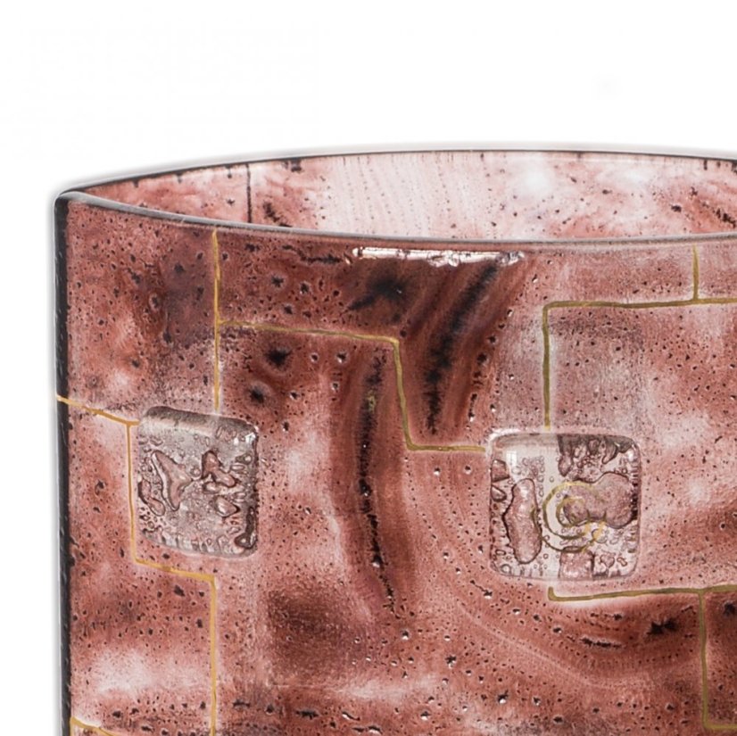 Brown glass vase TERRA