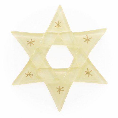 Christmas glass star pastel in light colors - Colour: red