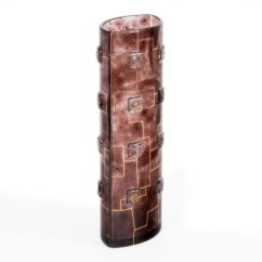Brown glass vase TERRA