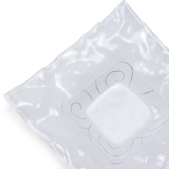 Szklany świecznik POLAR falisty 03 - spirali