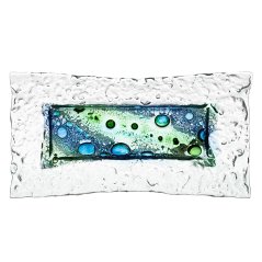 Glass bowl MADEIRA with lace – rectangle