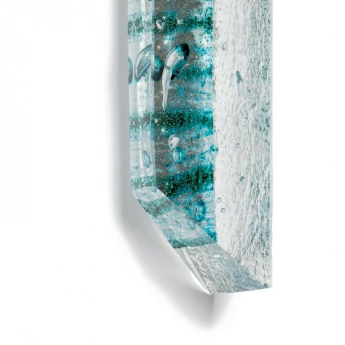Szlifowana biżuteria szklana turkusowa BLANKYT PRV0817