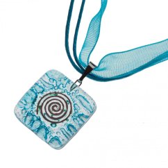 Glass pendant turquoise BLANKYT P0109
