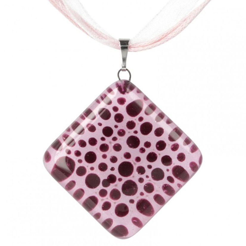 Glass jewelry set pink 02 SOU1102