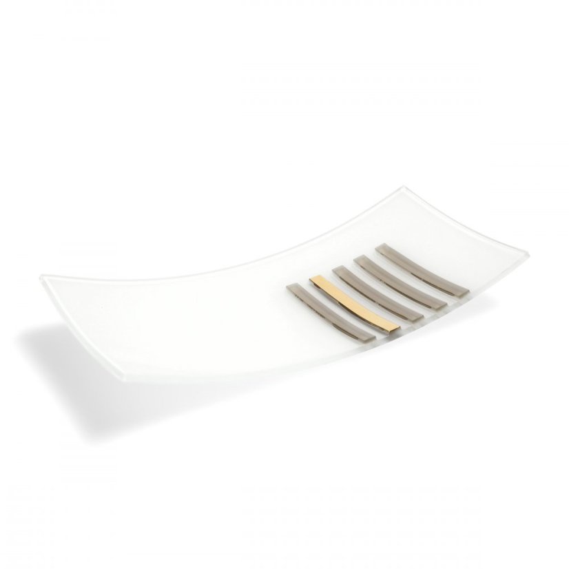 Glass bowl LUXURY with gold