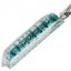 Brúsený sklenený šperk tyrkysový BLANKYT PRV0817