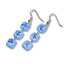 Blue glass earrings ANNA N1004