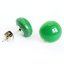Green glass earrings PUZETY N1810