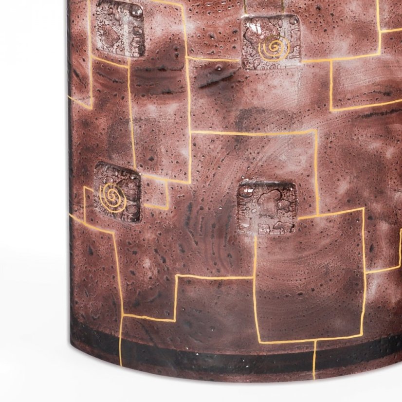 Brown glass vase TERRA