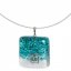 Glass pendant turquoise BLANKYT P0116
