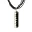 Rectangular glass pendant black and white LENORE P1710