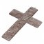 Brown glass wall cross – with spiral