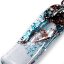 Glass earrings turquoise-brown MEMPHIS N0403