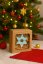 Christmas glass star blue