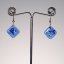 Blue glass earrings ANNAN1002