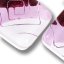 Pink glass earrings HELENE N1101