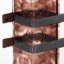 Brown glass vase LAVA WINGS