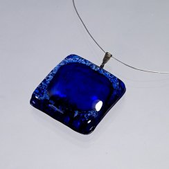 Dark blue glass pendant PARIS P0305