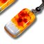 Glass earrings yellow JULIET N1308