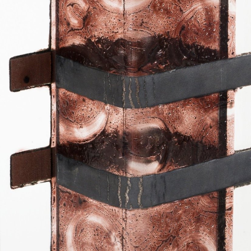 Brown glass vase LAVA WINGS