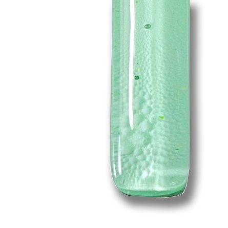 Glass pendant rectangular green P1405