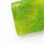 Glass pendant square green DAISY P1404