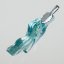 Cut glass jewel turquoise PRV0804