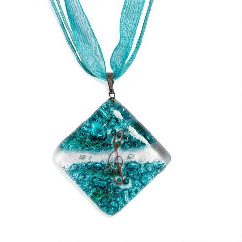 Glass pendant turquoise BLANKYT P0112