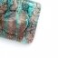 Glass pendant turquoise brown square MEMPHIS P0404