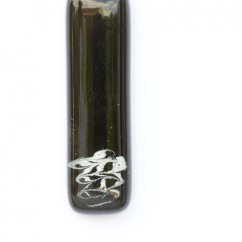 Rectangular glass pendant black KIM P0806