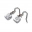 Clear glass earrings CLARA N060