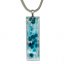 Brúsený sklenený šperk modrobiely BLANKYT PRV0824