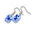 Blue glass earrings ANNA N1005