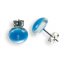 Blue glass earrings PUZETY N1808