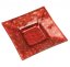 Red antique 01 glass candlestick - stars