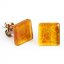 Amber glass earrings PUZETY N1823