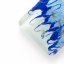 Kosoštvorcový sklenený prívesok modrý ANNA P1006