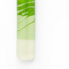 Szklany wisiorek prostokątny zielony DAISY P1409