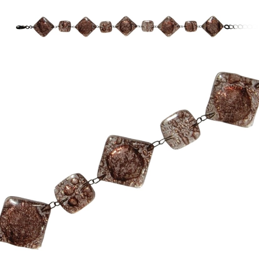 Glass bracelet brown TERRA 0201
