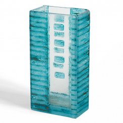 Small turquoise glass vase ERA