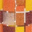 Orange glass vase CORAL KARO