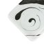 Glass pendant rhombus, white LINDA P0704