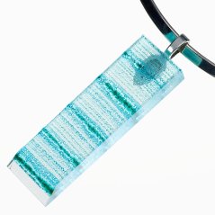 Broušený skleněný šperk tyrkysový BLANKYT PRV0808