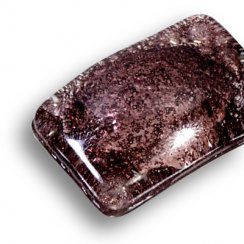 Szklany wisiorek prostokątny brązowy TERRA P0204