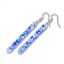 Blue glass earrings ANNA  N1008