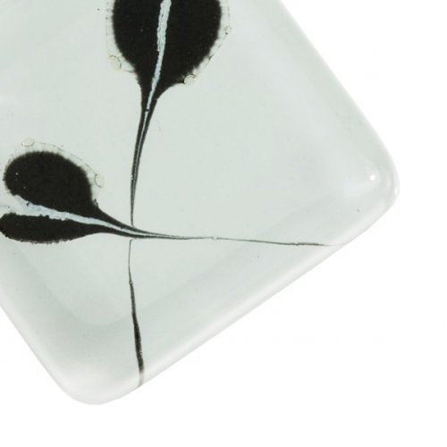 Glass pendant square white LINDA P0705