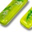 Skleněné náušnice zelené DAISY N1401